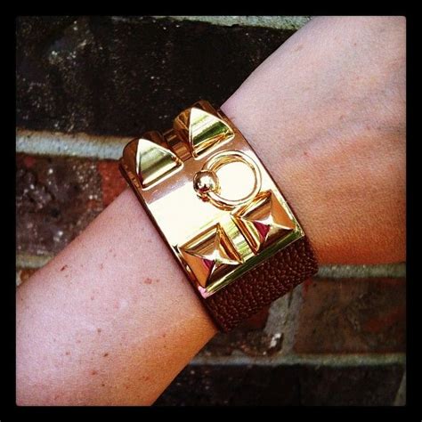 hermes inspired leather cuff|authentic Hermes cuffs.